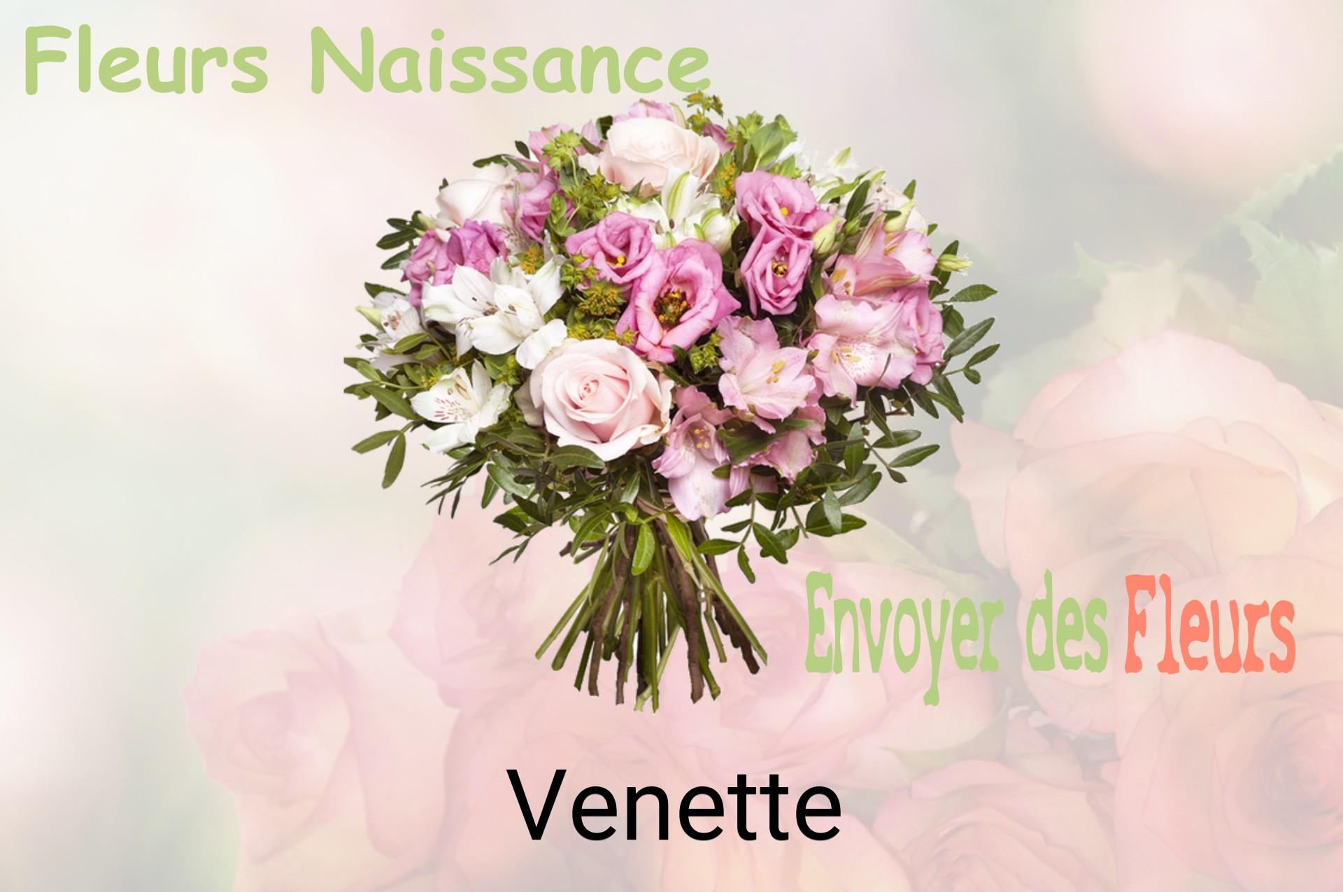 Bouquet de fleurs de naissance livré à Venette